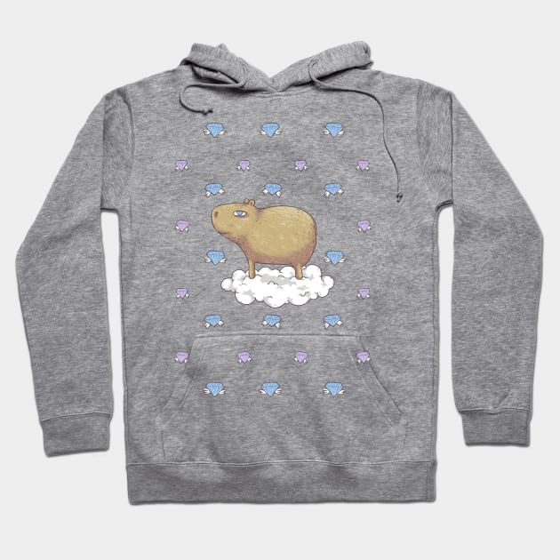 Capy in the Sky with Diamonds Hoodie by spookylili